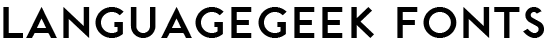 Languagegeek Fonts